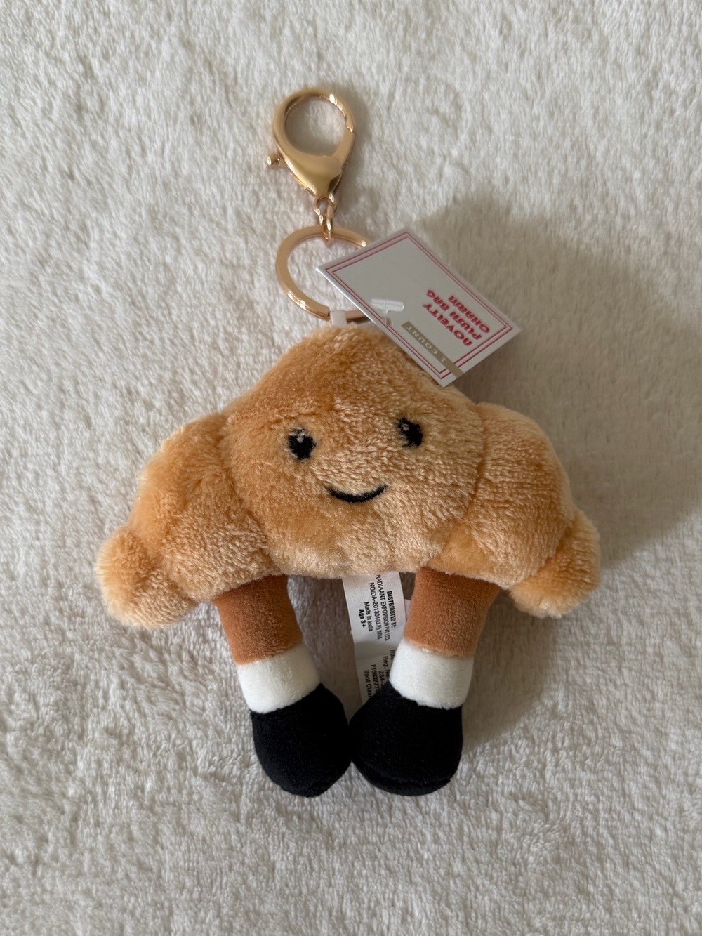 NWT Target Bullseye Croissant Plush Bag Charm